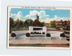 Postcard The Galbraith Memorial, Eden Park, Cincinnati, Ohio