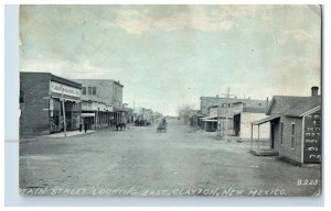 1900-06 Main Street Store Front Claytown, NM Postcard F150E