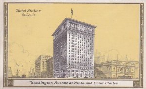 Missouri Saint Louis Hotel Statler Washington Avenue At Ninth And Saint Charl...