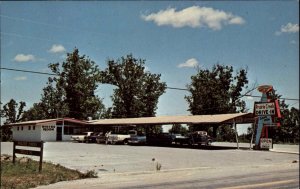 Rogers Arkansas AR Prairie Creek Drive-In and Restaurant Vintage Postcard