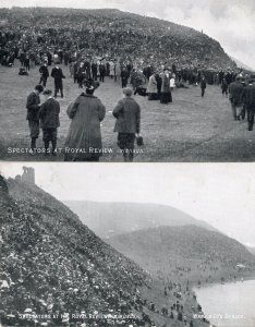 Spectators At Edinburgh Royal Review 1905 2x Scotland Postcard s