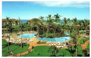 Outrigger Kauai Beach Hotel Chrome Advertising Hawaii Postcard