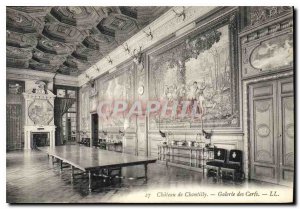 Old Postcard Chateau de Chantilly Gallery Deer