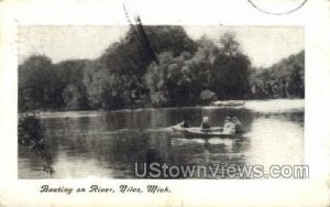 Boating on River in Niles, Michigan