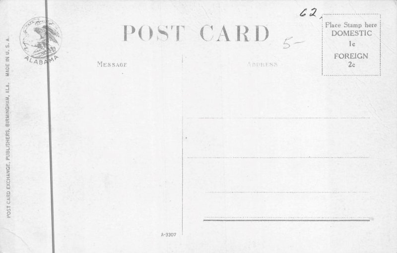 LOOKING NORTH SKY SCRAPERS BIRMINGHAM ALABAMA POSTCARD (c. 1910)