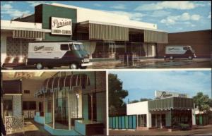 Stockton CA Parisian Laundry & Dry Cleaners Panel Vans & Store - Postcard