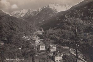 Switzerland Castasegna Swiss Bergell Real Photo Postcard