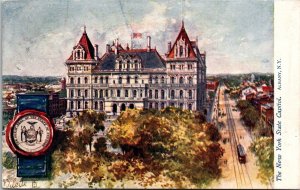 Tucks 2454 New York State Capitol Albany NY c1908 Vintage Postcard X48