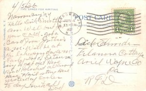 Fine Fishing Narrowsburg, New York Postcard