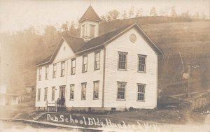 ZC1/ Hundred West Virginia RPPC Postcard c1910 Public School Building 166