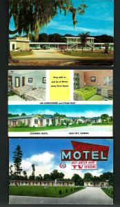 H59 Chrome 1950+ Auto's Motels Columbia Lake City, Nassau, Travel Lure, Unused