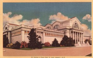 Vintage Postcard  Art Museum in Forest Park St. Louis Missouri MO Fairway Mfg.