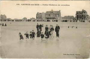 CPA CAYEUX-sur-MER Petits Pecheurs de crevettes (807976)