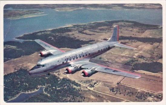 American Airlines DC-6 Flagship In Flight