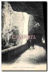 Old Postcard Dauphine Route great Goulets