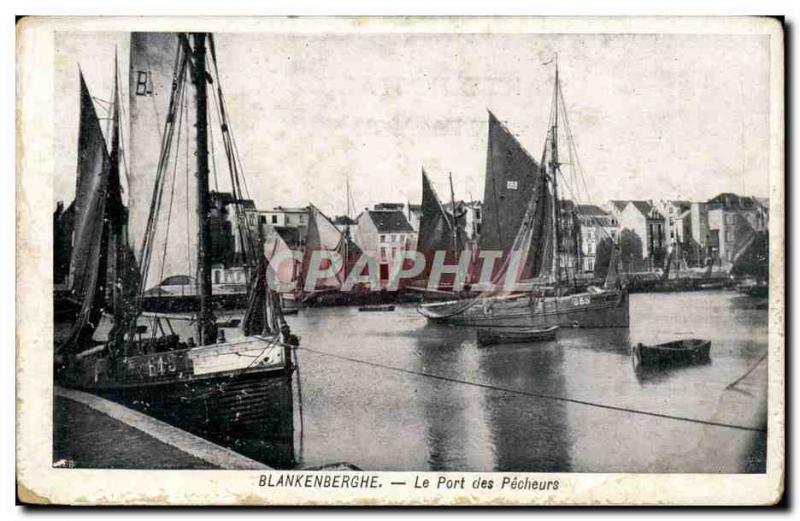 Belgie Belgium Old Postcard Blankenberghe Wearing fishermen