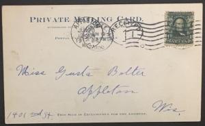 Jaws of the Dells Wisconsin Dells Kilbourn Wis 1906 Private Mailing Card