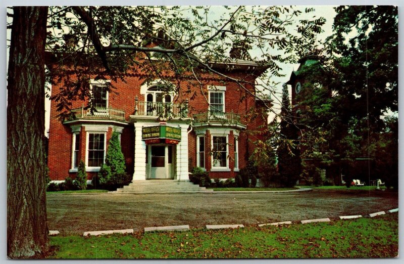 Vtg Port Hope Ontario Canada Greenwood Tower Motel & Lodge View Postcard