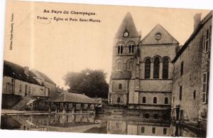 CPA Au Pays du Champagne - VERTUS - Église et Puits St-MARTIN (245350) 