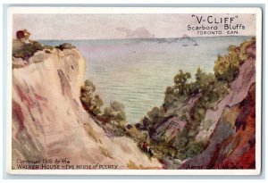 c1920's V-Cliff Scarboro Bluffs Toronto Ontario Canada Unposted Postcard 