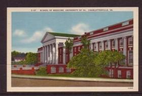 Virginia Post Card Med School University of Va 