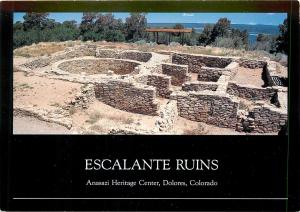 Escalante Ruins Anasazi Heritage Center Dolores Colorado CO Postcard