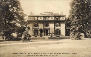 Antique RPPC MILTON MASSACHUSETTS MA Robert Bennett Forbes Castle Home