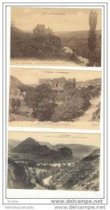 3 PC LOT, Views Of Auvergne & CHOUVIGNY, France, 00-10s