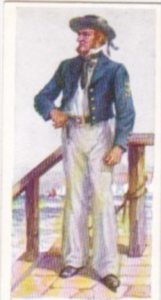 Carreras Vintage Cigarette Card Naval Uniforms No 35 Petty Officer First Clas...