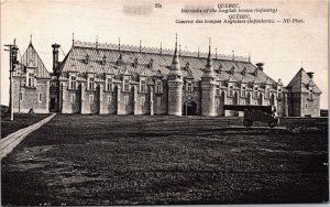 Canada Quebec Barracks of the English Troops Infantry Vintage Postcard C091