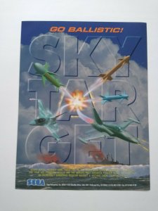 Sega Sky Target Arcade FLYER Original NOS Video Game 1995 Paper Air Combat Sheet