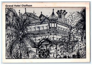 1905 Grand Hotel Oloffson Darling Theater People Literary Set Haiti Postcard