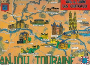 ANJOU TOURAINE , France , 1960-70s ; Map