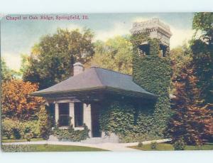 Unused Divided-Back CHURCH SCENE Springfield Illinois IL G3843