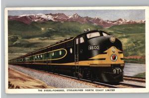 Old Postcard-Northern Pacific RR North Coast Limited