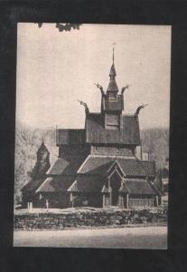 071640 NORWAY Borgund Stavkirke Laerdal  Vintage PC