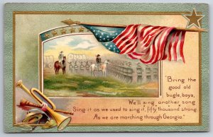 Patriotic Civil War~Marching Thru Georgia~Bring The Good Old Bugle~Gold~Winsch