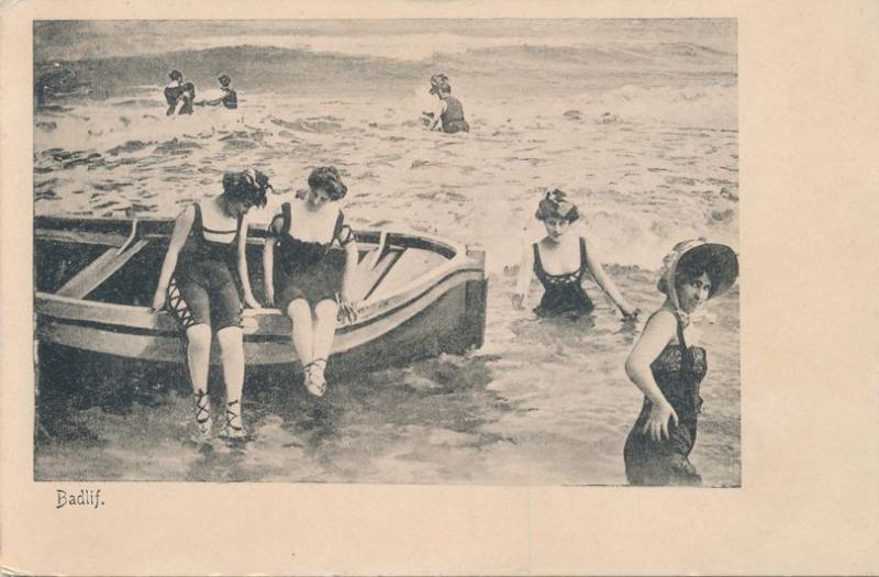 Ladies in Fancy Swimwear - Circa 1905 - Badlif - Sweden - UDB