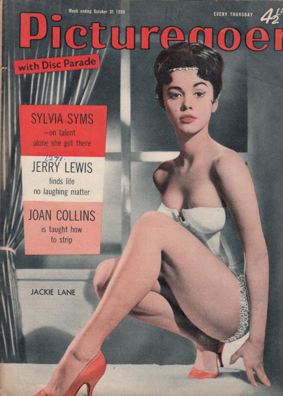 Picturegoer Joan Collins Learns Striptease Sylvia Syms 1959 Magazine