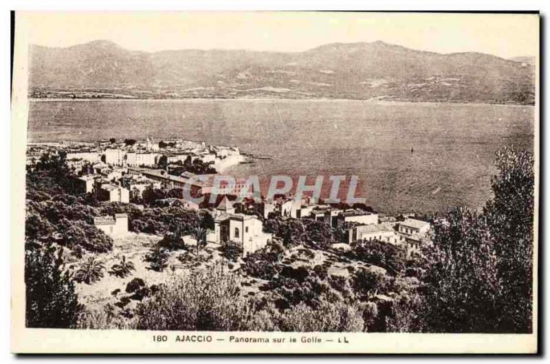 CPA Ajaccio Panorama Sur Le Golfe