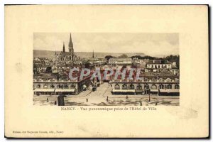 Old Postcard Nancy Panoramic View from the City Hall