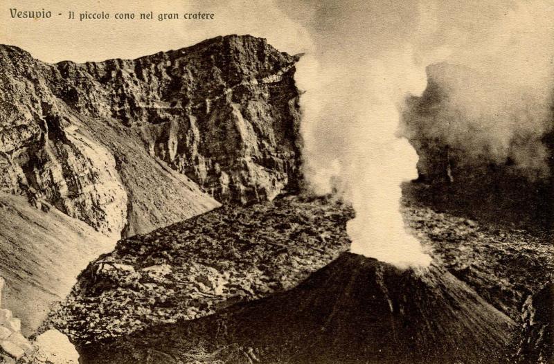 Italy -  Naples. Mt Vesuvio, Cone of Large Crater