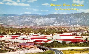 WARNER BROTHERS STUDIOS San Fernando Valley, Burbank, CA 1950s Vintage Postcard
