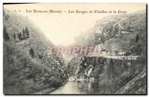 Old Postcard The Ladders Gorges Chailles and Guier