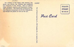 Postcard California Los Angeles Golden Pagoda Restaurant New Chinatown CA24-2719