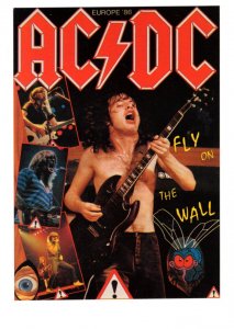 AC DC, Australian Rock Band, Fly on The Wall, Vintage Postcard