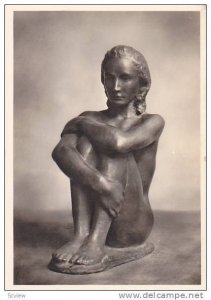 RP, Nude Woman Sculpture, Richard Scheibe- German Sculptor: Hockende, Germa...