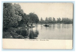 c1905 View in Washington Park Milwaukee Wisconsin WI Unposted Antique Postcard