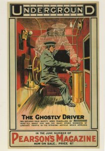 The Ghost Driver London Underground Transport Train Postcard