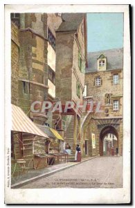 Old Postcard Mont Saint Michel The watchtower